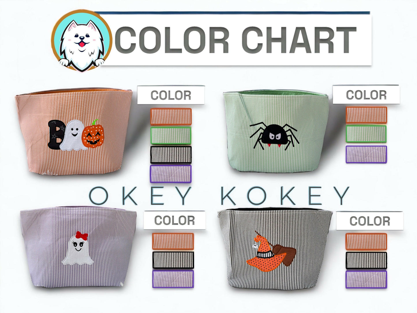 Personalized Halloween Candy Bucket with Applique