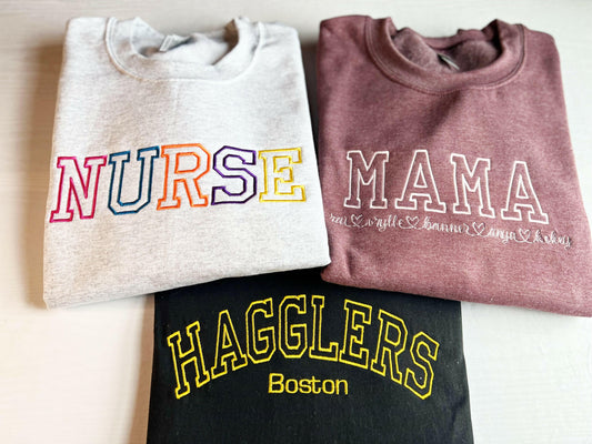 Customized Embroidered Sweatshirt