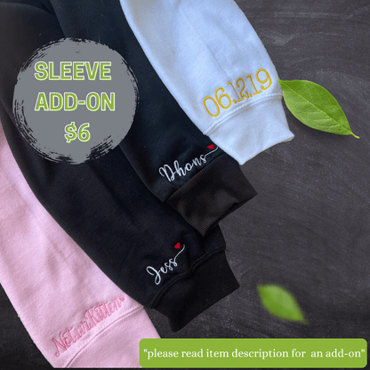 Split Varsity Embroidered Sweatshirt / Graduation Sweatshirt