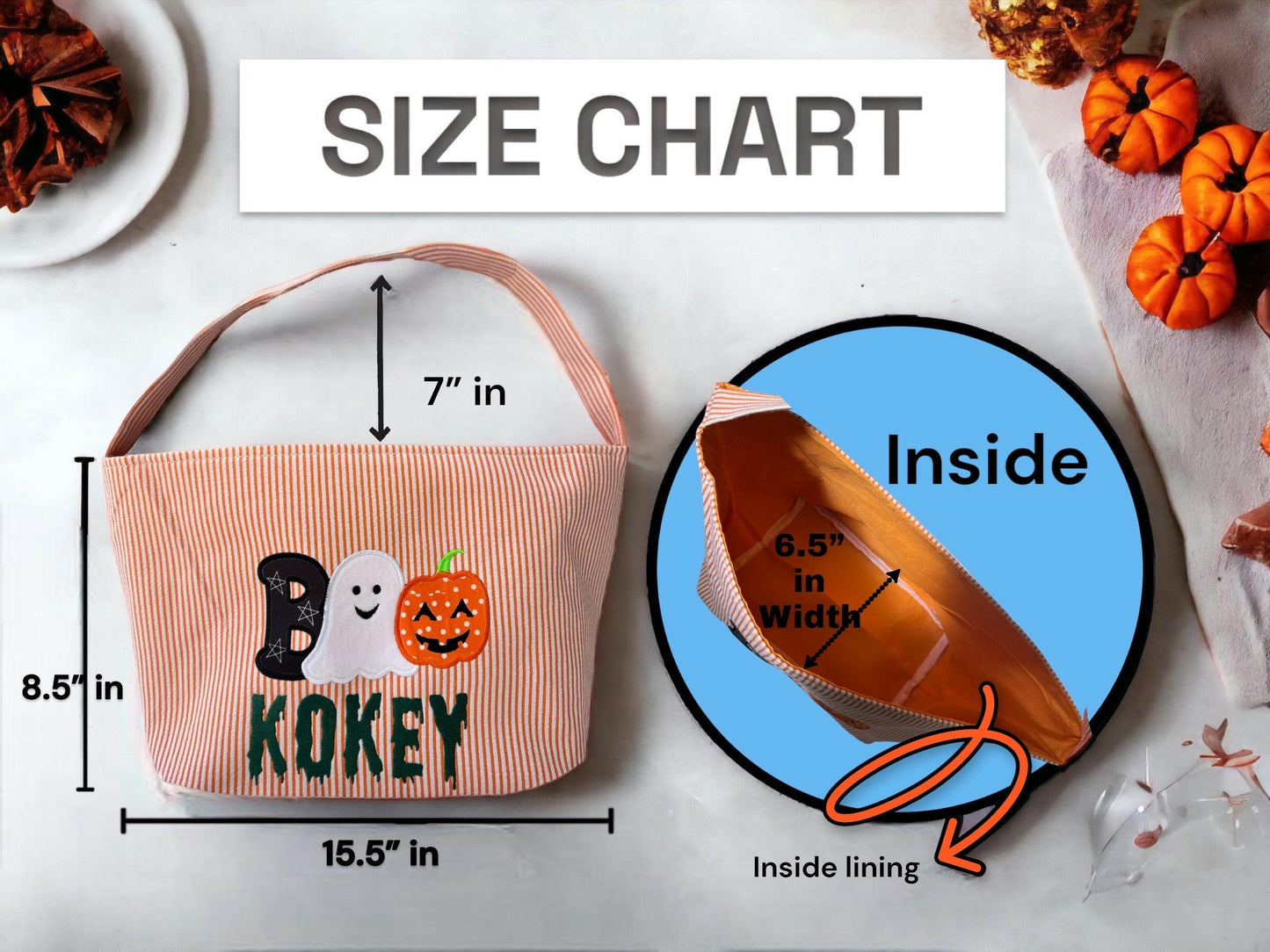Personalized Halloween Candy Bucket with Applique
