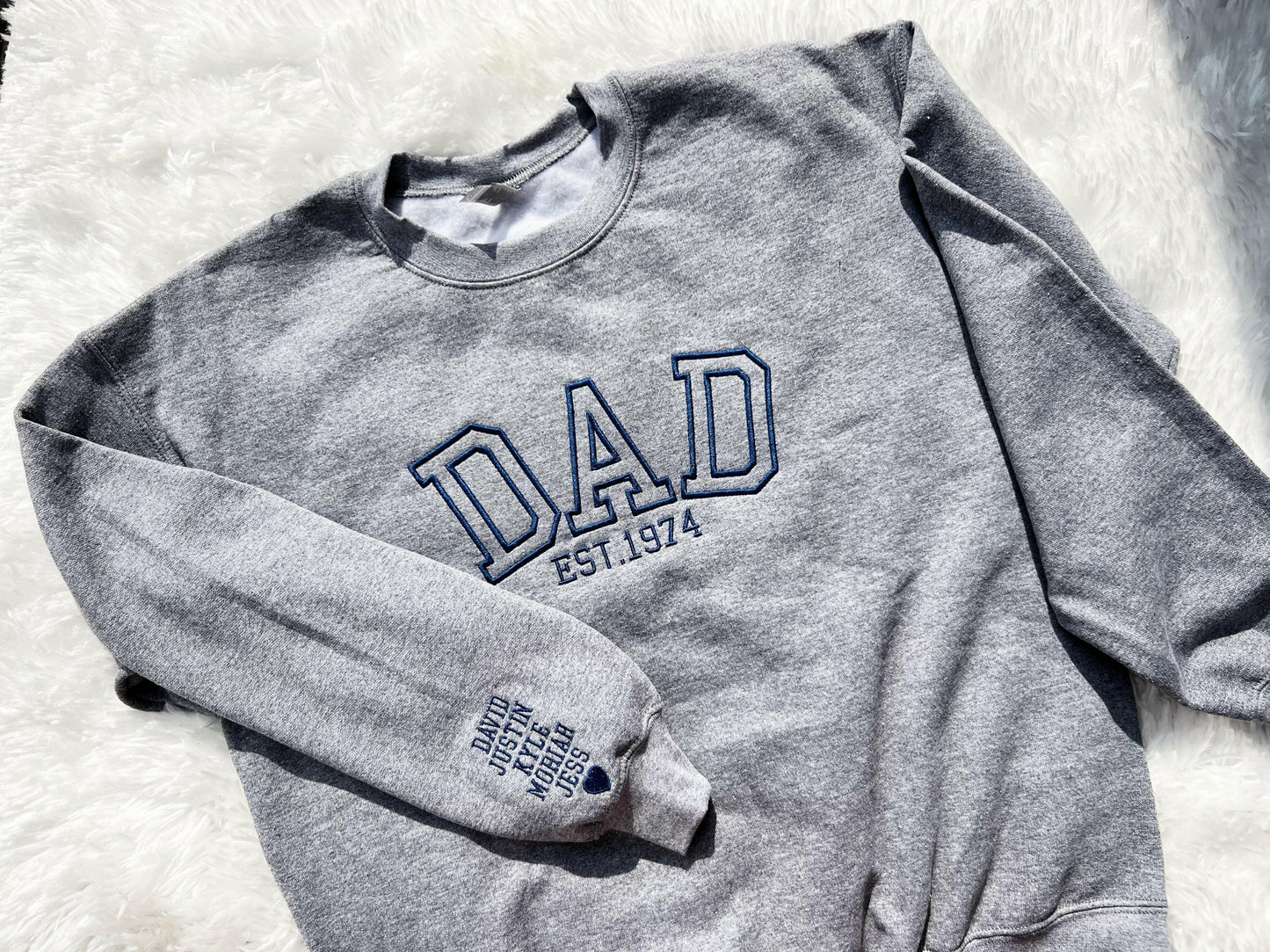 Father's Day Embroidered Sweatshirt