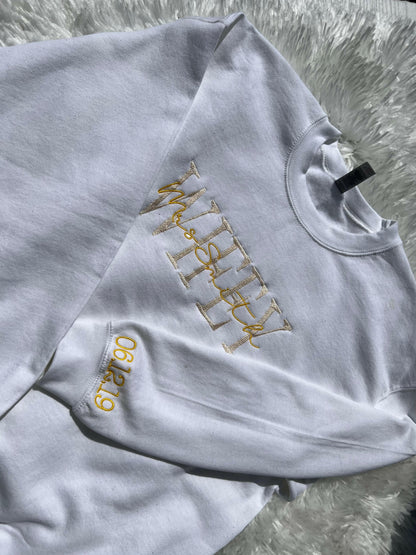 Wifey Sweatshirt w/ Last name